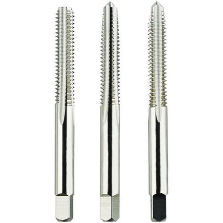 MORSE Hand Tap Set, Straight Flute, Series 2068, Imperial, 3 Piece, 1032 Size, GroundUNF Thread Standa 33927